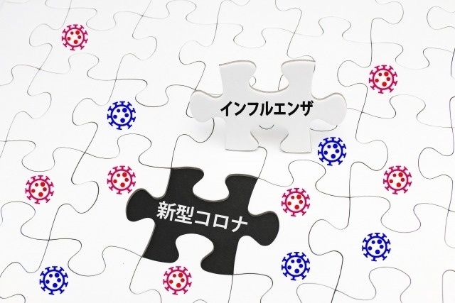 新型コロナウイルス　インフルエンザ
