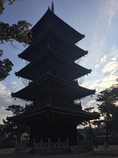 総本山善通寺、五重塔、初動負荷トレーニン